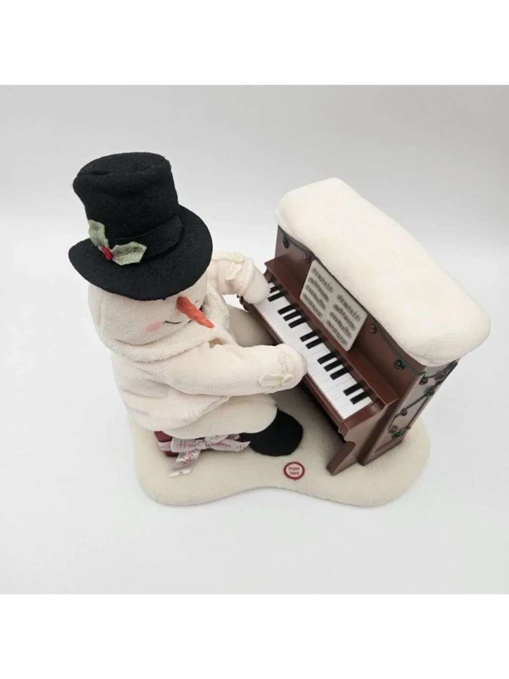 Hallmark Jingle Pals Singing Piano Playing Musical Lights Snowman Works!